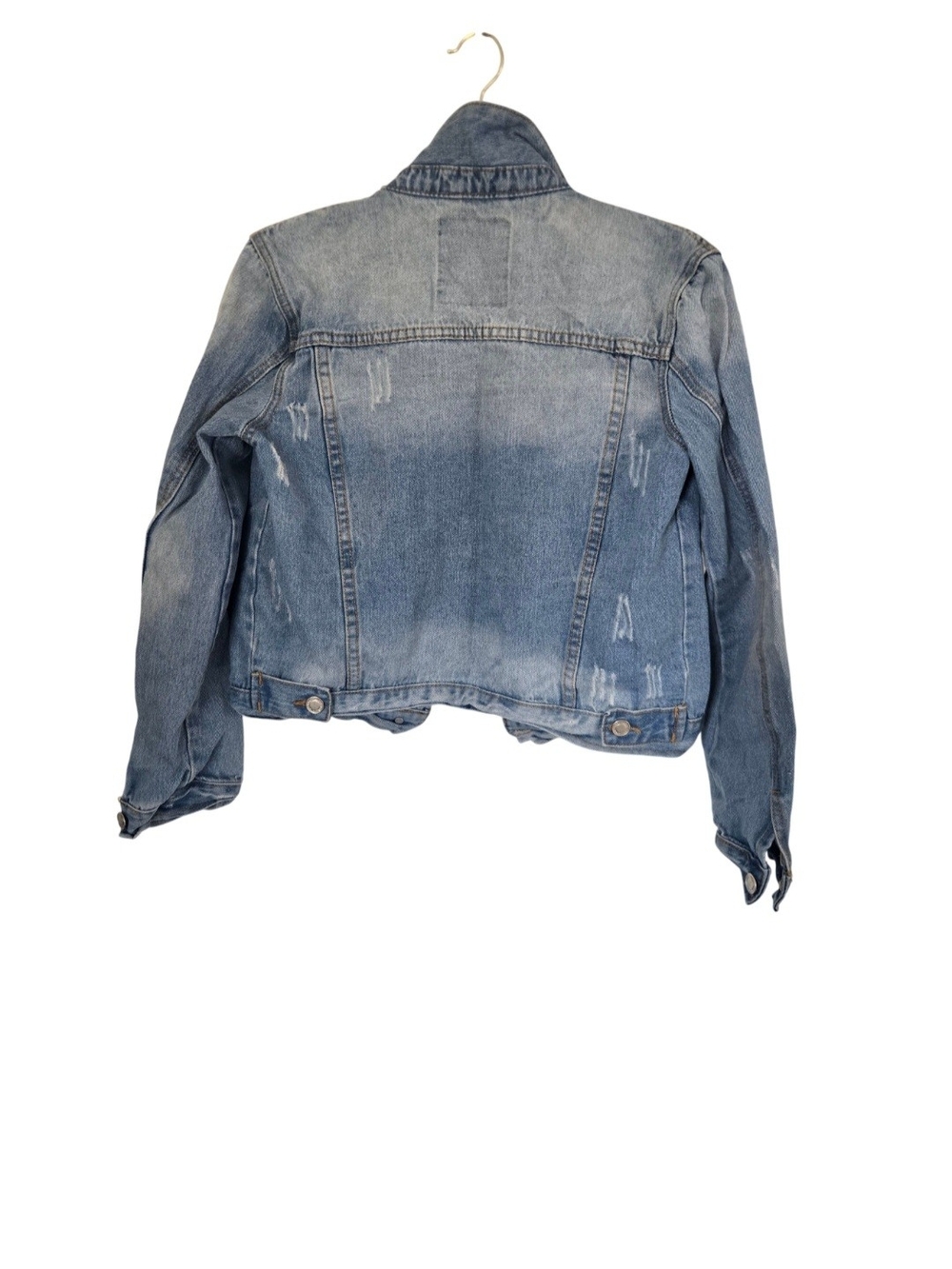Angel Kiss Light Blue Jean Jacket with Sherpa Lining - Picture 2 of 5